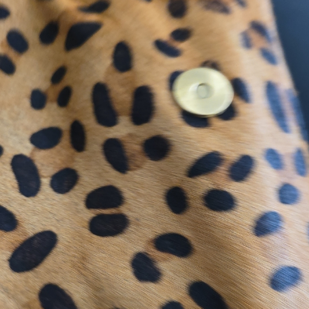 Sharif Leopard Print Crossbody Bag with Gold and Brown Accents - Picture 10 of 16